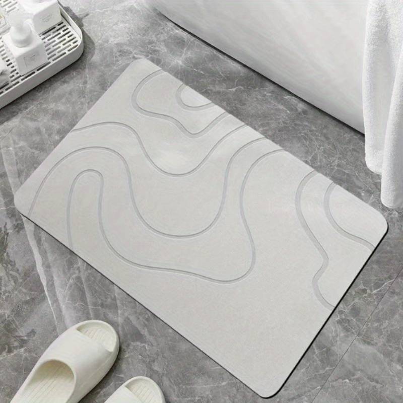 1 white floor mat