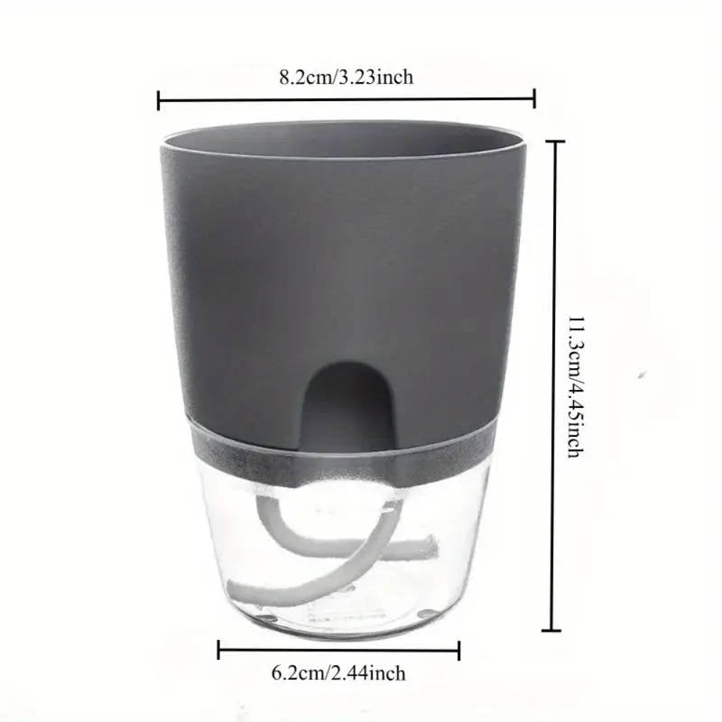 10-pack of self-absorbing double-layer plastic flower pots