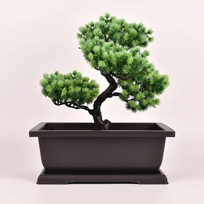 6-Piece Classic Rectangular Imitation Purple Clay Flower Pot Set