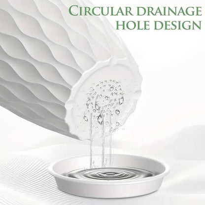 10-pack 4-inch Modern Mini Plastic Flower Pots in Black