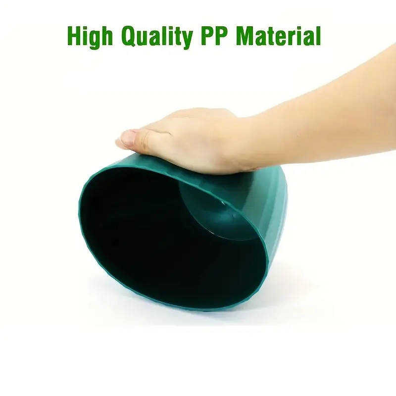 6 six-inch garden pots, grey pitted