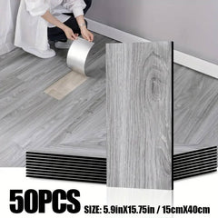 50 embossed vintage wood grain floor tiles