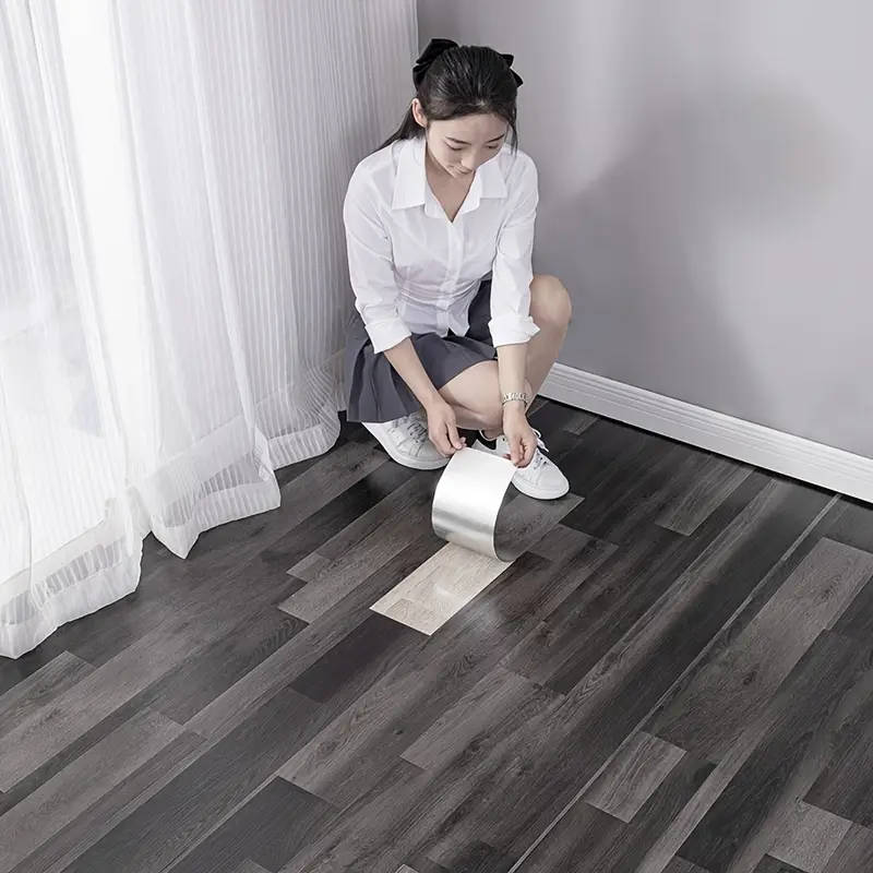 50 embossed vintage wood grain floor tiles