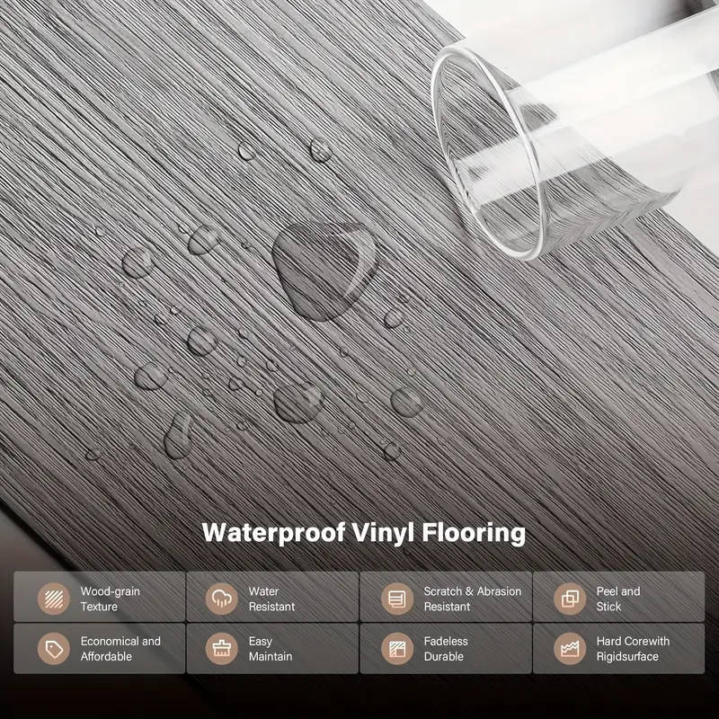 50 embossed vintage wood grain floor tiles