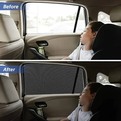 Four-piece car side window sunshade set
