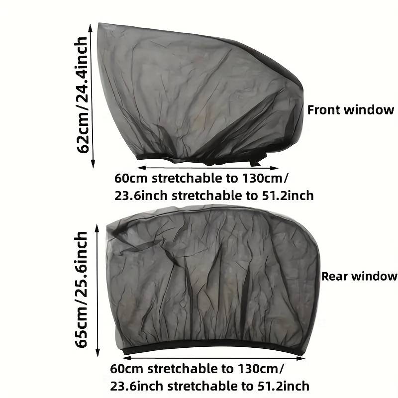 Four-piece car side window sunshade set