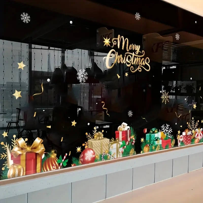 1 x Christmas window sticker electrostatic adhesive decoration
