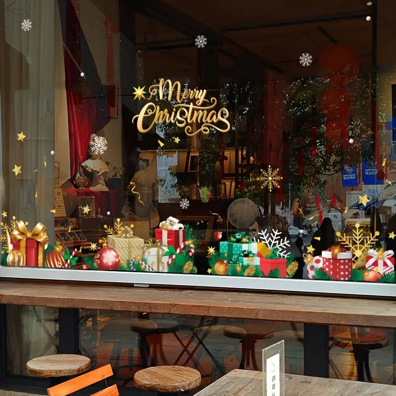 1 x Christmas window sticker electrostatic adhesive decoration