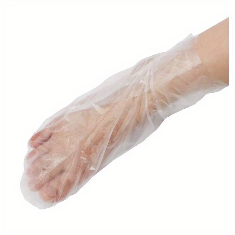 100 transparent disposable PE plastic shoe bags