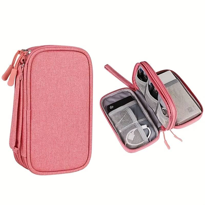 Double-layer travel cable organizer