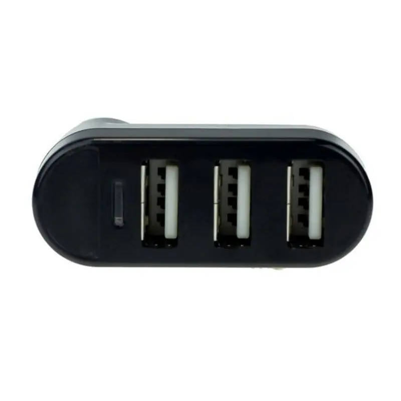 1 High-Quality USB Rotary Split Mini Adapter for Laptops/PCs, 3 Ports