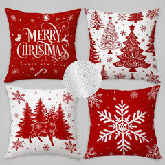 Four-piece Christmas pillowcase set