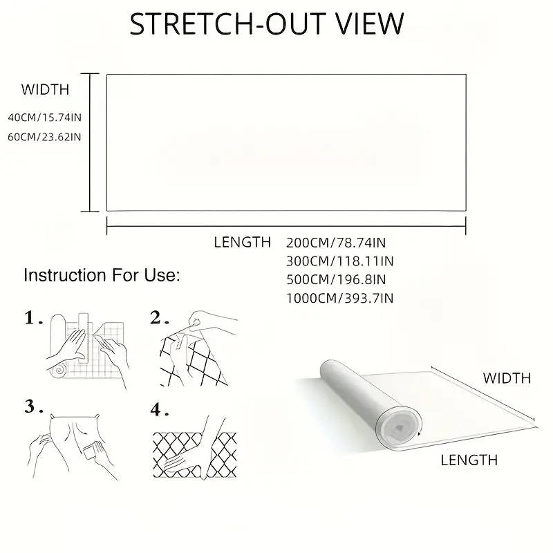 Semi-transparent frosted glass film 60cm×2m