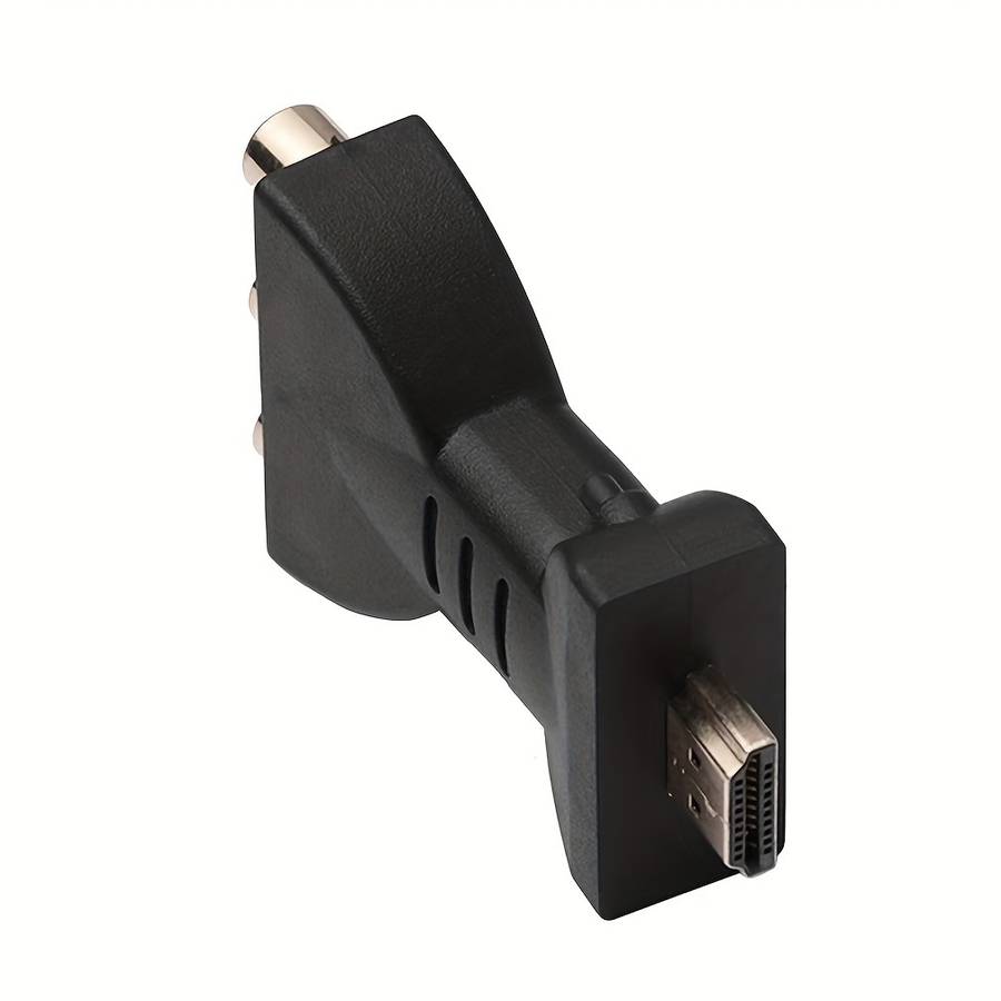 One HDTV to 3-RCA audio/video AV component converter adapter, HDTV male to 3-RCA female composite interface.