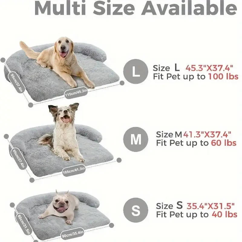 Large dog sofa bed 105*95 cm