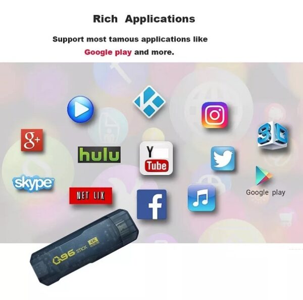 Q96 Android TV Stick 8G Ram + 125GB Rom