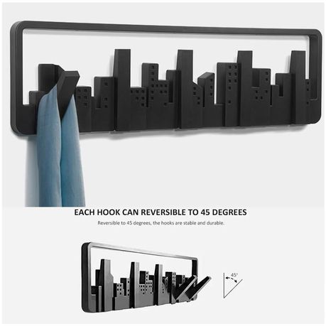 Decorative City Design Home Wall Hooks