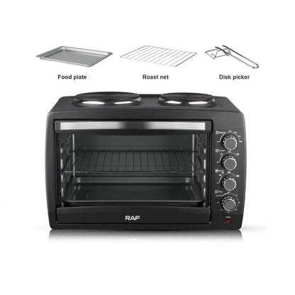 RAF R.5317 55L 2 In 1 Electric Oven With 2 Hotplates 1800W