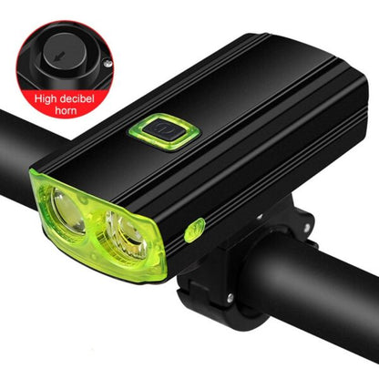 Aerbes AB-ZX06 Dual Light Source Horn Bicycle Headlight