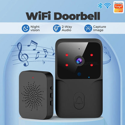 Wolulu AS-50701 USB Rechargeable WIFI Wireless Camera Doorbell With Tuya App