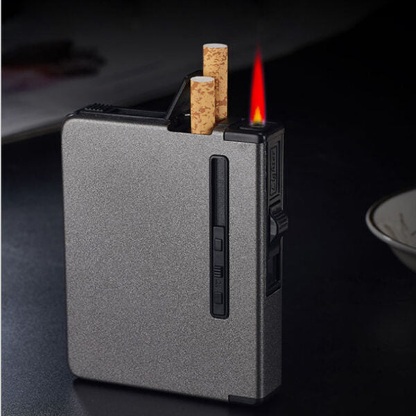 1831281 Portable Metal Cigarette Case Windproof Lighter DF-2016