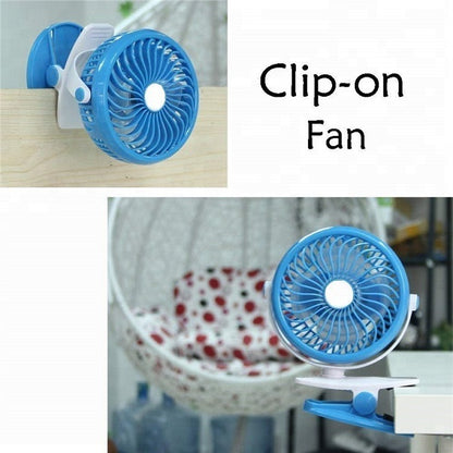 JG20375513 Clip On USB Rechargeable Fan With 3 Modes ML-F168
