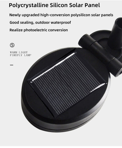 FA-LC72H Solar Powered Copper Wire Ball Garden Light Warm White 2Pcs