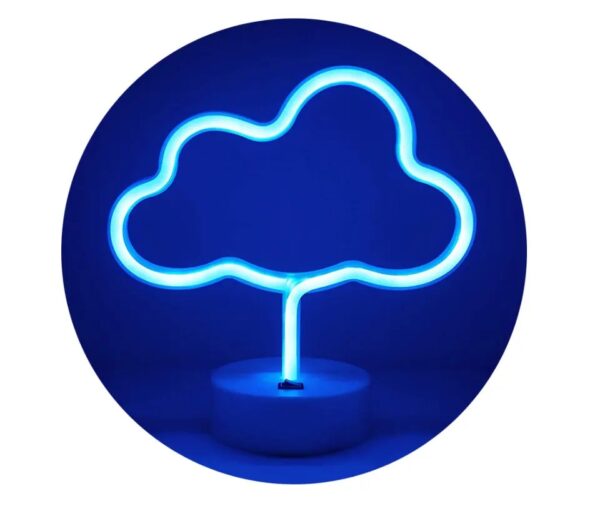 B-16 USB DC Cable or Battery Operated Cloud Neon Lamp With Base