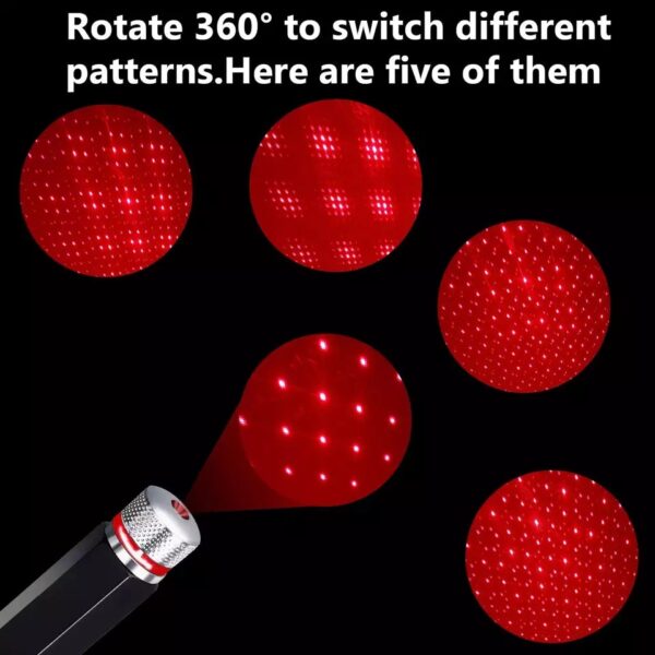 Portable USB Starry Projector LED Car Interior Laser Light