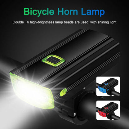 Aerbes AB-ZX06 Dual Light Source Horn Bicycle Headlight