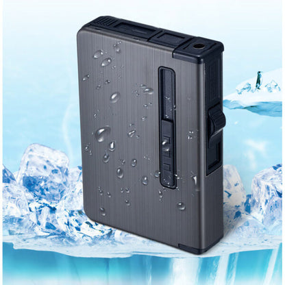 1831281 Portable Metal Cigarette Case Windproof Lighter DF-2016