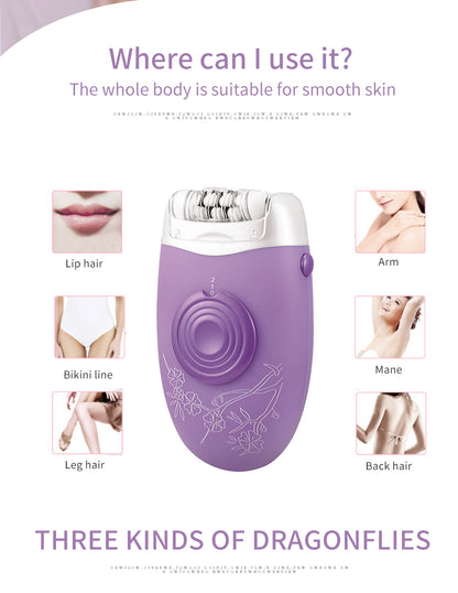 DSP Lady Epilator 2 In 1 Three-Knife Quick Clean Comfortable Shaving Peeling Skin Easy To Operate Low Noise epilator for women