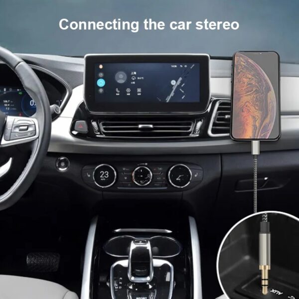 Wolulu AS-51188 Male 3.5mm To Lightning + Type C And 3.5mm Cable 1.2m