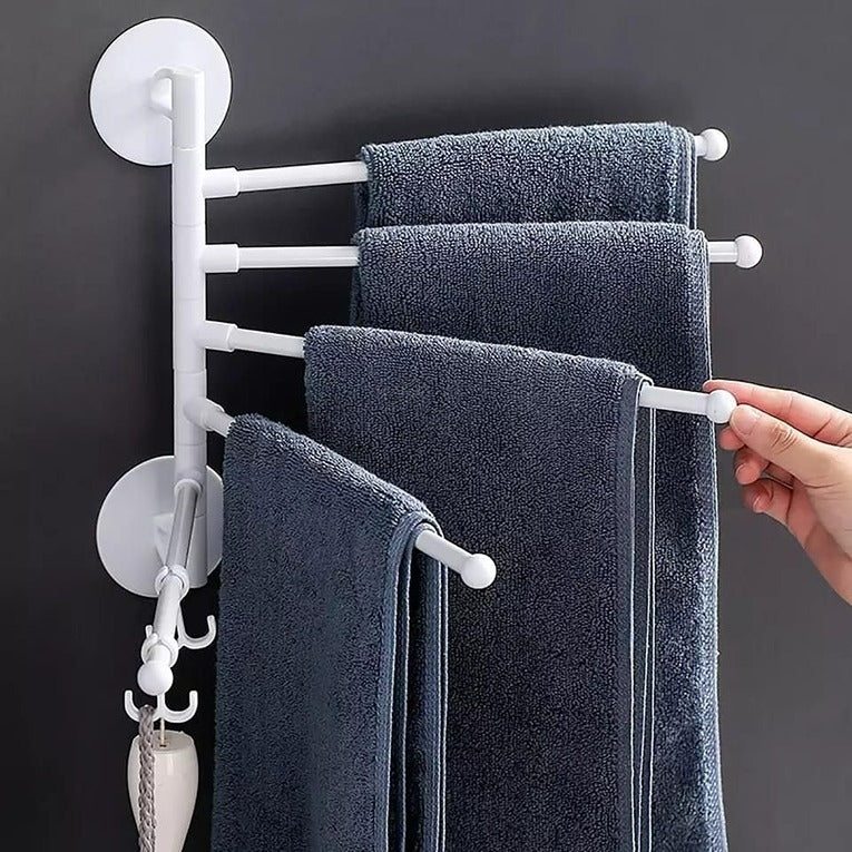SEAMLESS SUCTION CUP TOWEL RACK
