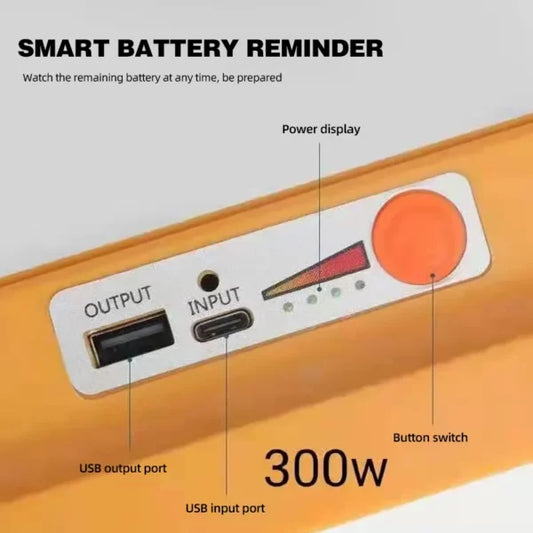 Aerbes Multifunctional Rechargeable Solar Powered Flood Light 300W