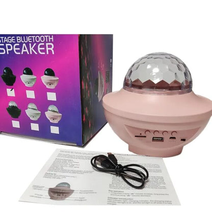 FA-918 Mini Astral Projection Bluetooth Speaker Colorful Starry Lights