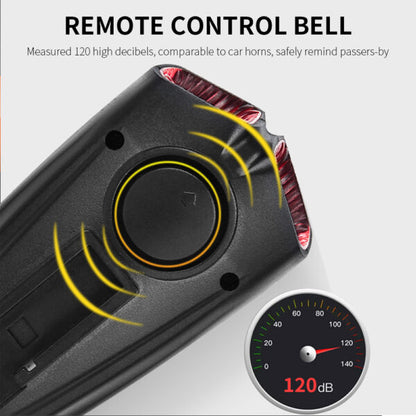 Aerbes AB-ZX05 Dual Light Bicycle Front Light With Digital Power Display 120lm