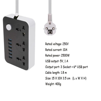 CX-T05-W Multi-Port Fast Digital Charging Plug