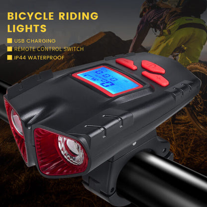 Aerbes AB-ZX05 Dual Light Bicycle Front Light With Digital Power Display 120lm