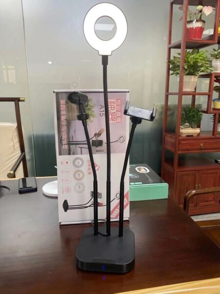 A15 Fill light Phone Stand With Mic Mobile Phone MV Studio Recording