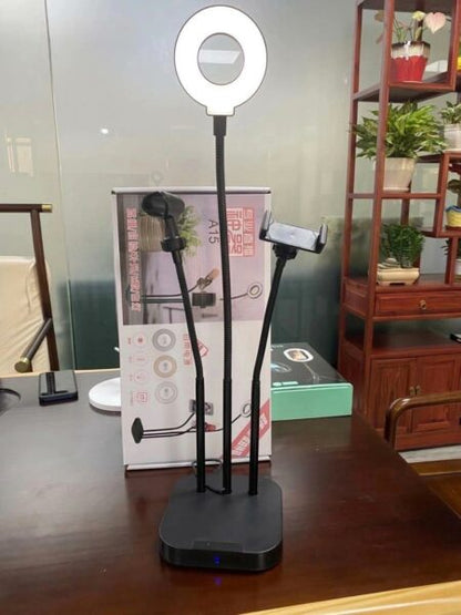 A15 Fill light Phone Stand With Mic Mobile Phone MV Studio Recording