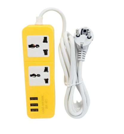 5V-4A Power Strip Socket With 3 USB And 2 AC Port