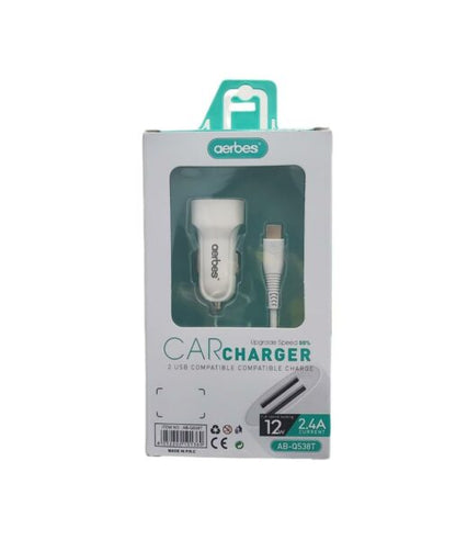 AB-Q538T Dual USB Type C Compatible Car Charger