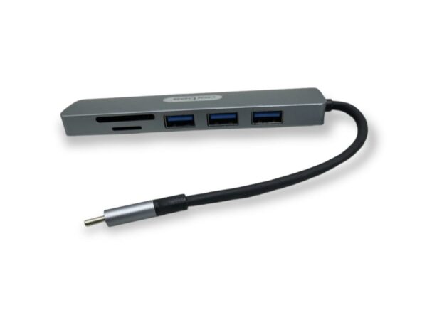 AB-E984 Type C Hub 6 in 1 with Card Reader & HDMI Slot