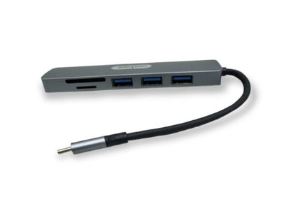 AB-E984 Type C Hub 6 in 1 with Card Reader & HDMI Slot