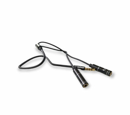 AB-S680 3.5mm Male Jack To Earphone And Microphone Female Aux Cable