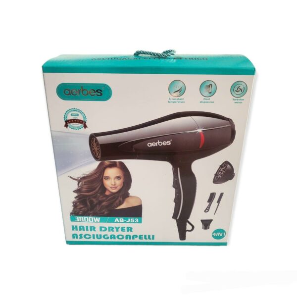 Aerbes AB-J53 4 In 1 3800W Professional Hair Dryer