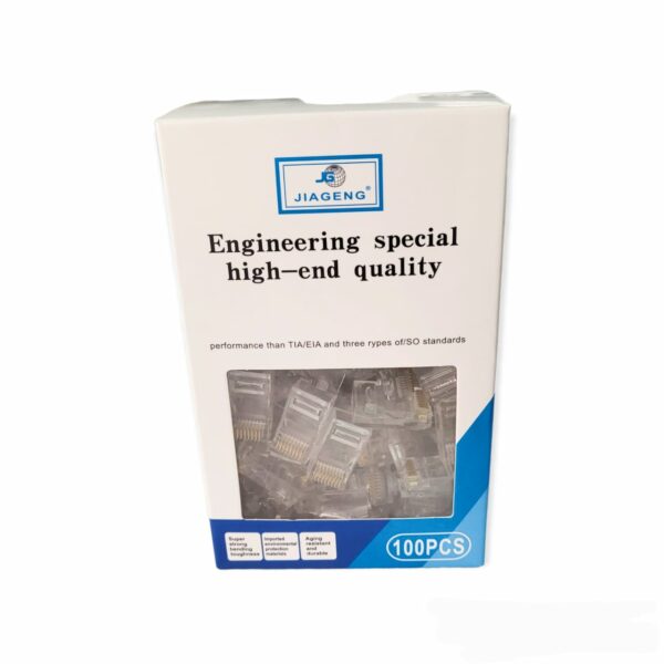 XF0566 Cat5 Crystal Head Shielded Plug Network Connector (Shielded) 100pc