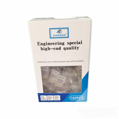 XF0566 Cat5 Crystal Head Shielded Plug Network Connector (Shielded) 100pc