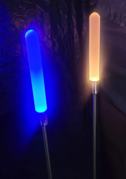 FA-LC54 7 Colour Changing RGB Solar Powered Frosted Rod Garden Light 2pcs